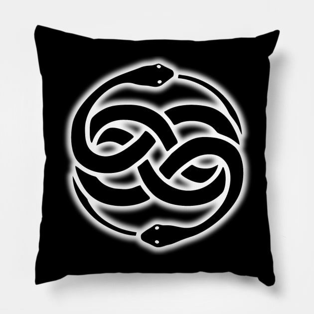 Black Logo Pillow by CaptainFalcore