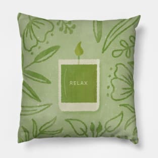 Scented Candle (Green) Pillow