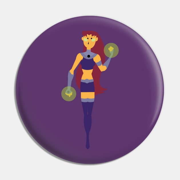 Starfire Pin by ComicManiac