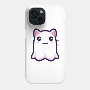 Kawaii Ghost Cat Phone Case