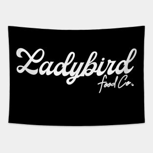 Ladybird Food Co. Classic White Logo Tapestry