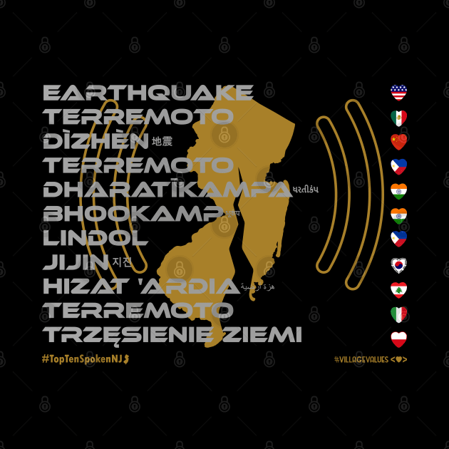 EARTHQUAKE: Say ¿Qué? Top Ten Spoken (New Jersey) by Village Values