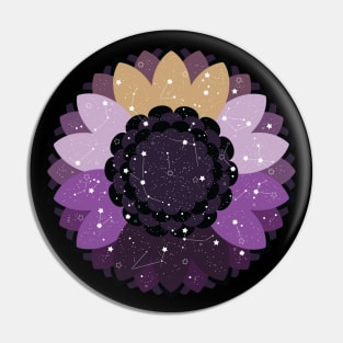 Celestial Flower [nonbinary] Pin