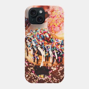 Donuts Retro Collage Art Phone Case