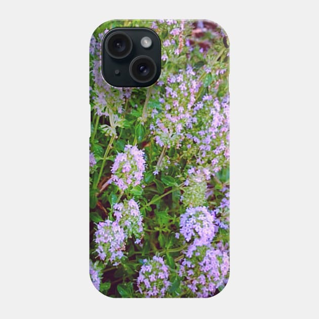 Flowering Thyme Plant Phone Case by EdenLiving