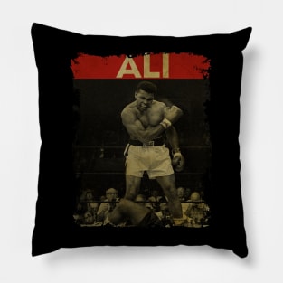 TEXTURE ART- MuhammadAli - RETROSTYLE Pillow