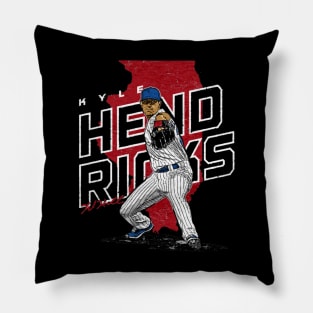 kyle hendricks player map Pillow