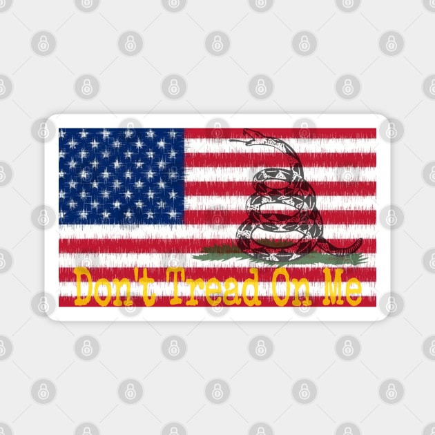 America, Don't Tread On Me Magnet by ValinaMoonCreations