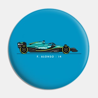 F1  Racing Fernando Alonso Aston Martin Fan shirt Pin