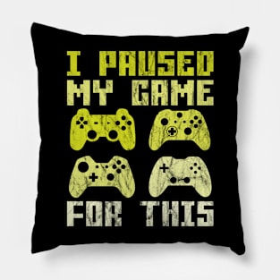 I Paused My Game For This Pillow