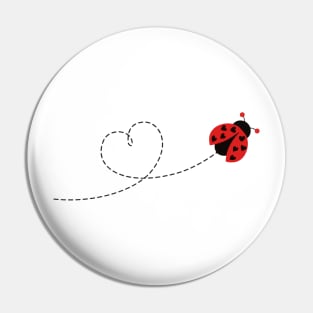 Lady Bug Love Pin