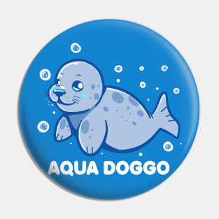 Aqua Doggo - Funny Seal Pin