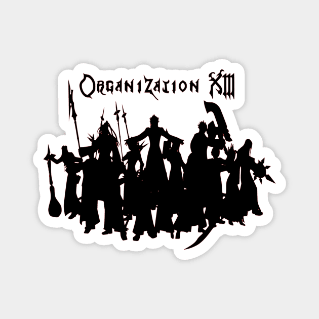 Organization XIII Kingdom Hearts Magnet by OtakuPapercraft