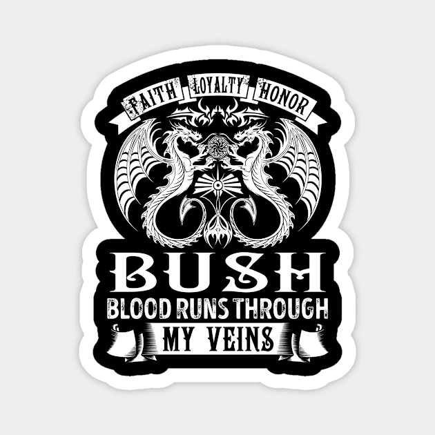 BUSH Magnet by T-shirt with flowers