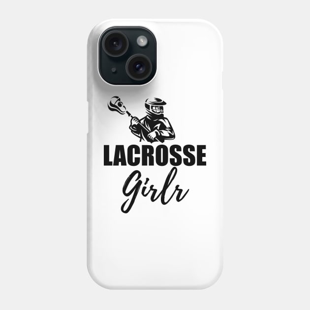 Lacrosse Girl Phone Case by KC Happy Shop