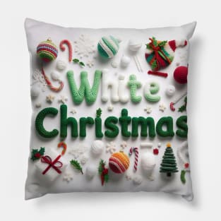 White Christmas Pillow