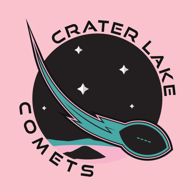 Discover Crater Lake Comets Logo with Team Name - Fantasy Football - T-Shirt