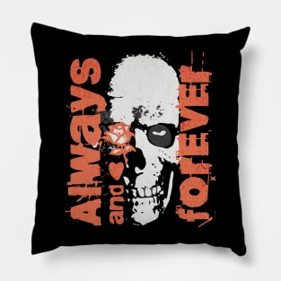 Always and Forever - Dark Valentine Skull Pillow
