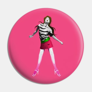 Neon Girl Pin