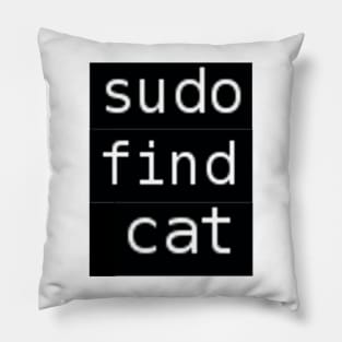 Sudo find cat Pillow