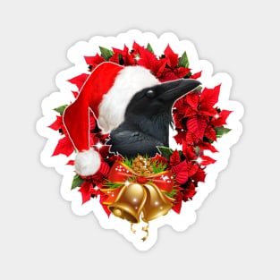 CHRISTMAS WREATH RAVEN VERSION 2!:) Magnet