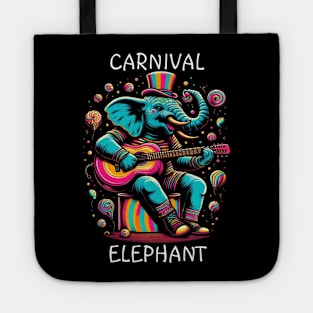 Musical elephant plays guitar Tote