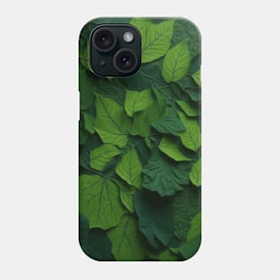 A mesmerizing mosaic of forest leaves Phone Case