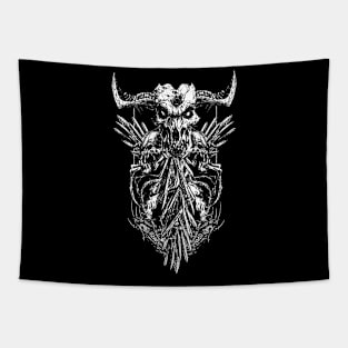 Dark Skull bones Tapestry