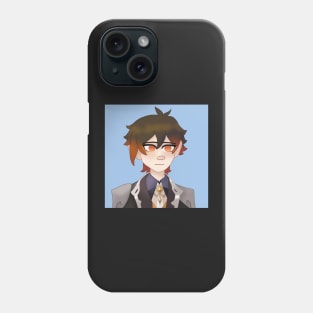 Zhongli (light blue) Phone Case