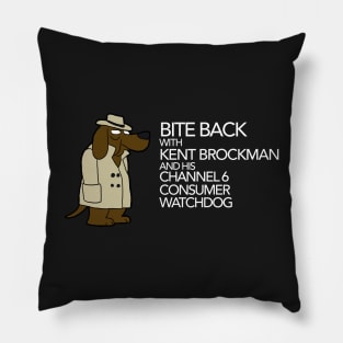 Bite Back with Kent Brockman Pillow