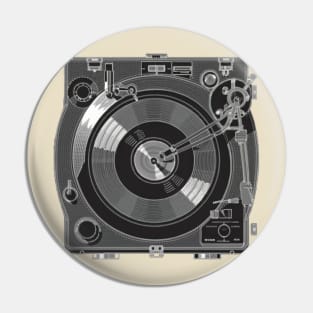 Retro Turntable Pin