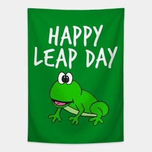 Happy Leap Day Frog 29 Feb 2024 Tapestry