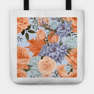 Wedding Flowers Pattern 17 Tote