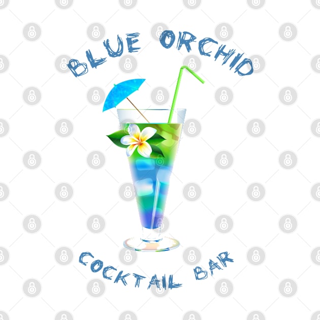 Blue Orchid Cocktail Bar by ZippyTees