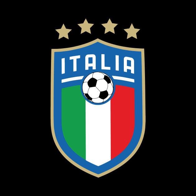 Forza Italia Calcio Italy Soccer Azurri Crest by TheInkElephant