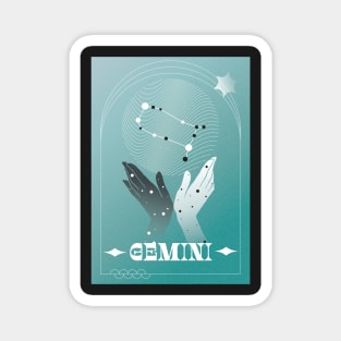 Gemini Zodiac Art Magnet
