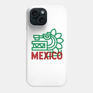 Mexico - aztec pixel design Phone Case