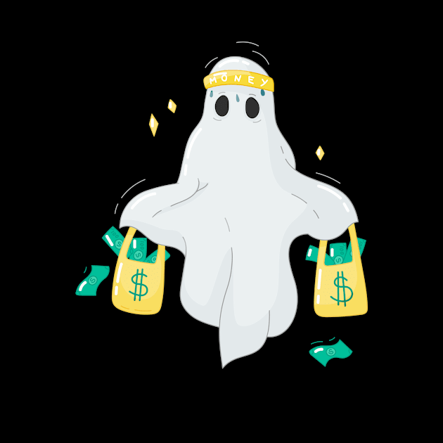 Ghost with money bag by Polikarp308