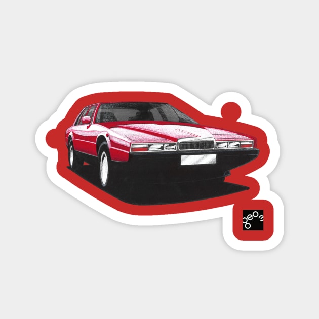 Geo3Doodles AM Lagonda Doodle Magnet by Geo3doodles