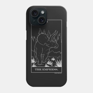 Empress Dinosaur Triceratops Tarot Phone Case