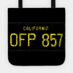 Grunge Herbie License Plate Tote