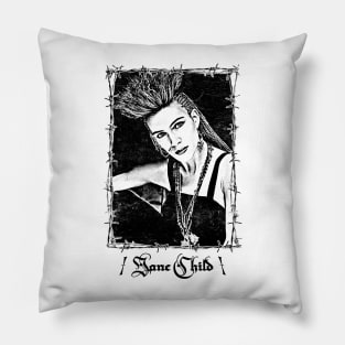 Jane Child /  Vintage Style Fan Design Pillow