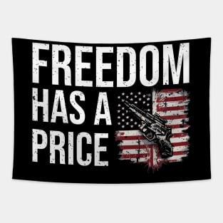 Freedom has a price quote typography design Tapestry