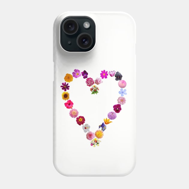 Floral Heart for Valentines Day Phone Case by ellenhenryart