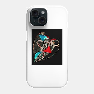 glass heart Phone Case