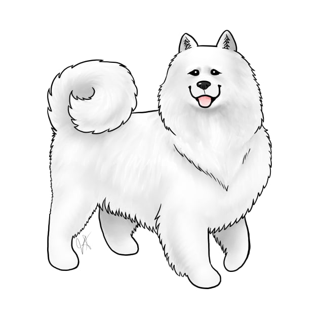 Dog - Samoyed - White by Jen's Dogs Custom Gifts and Designs