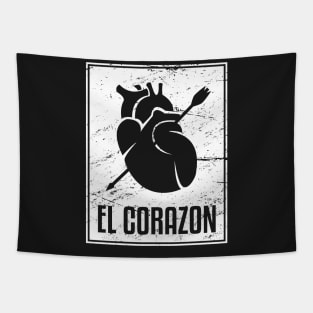 El Corazon | Loteria Mexican Tarot Card Tapestry