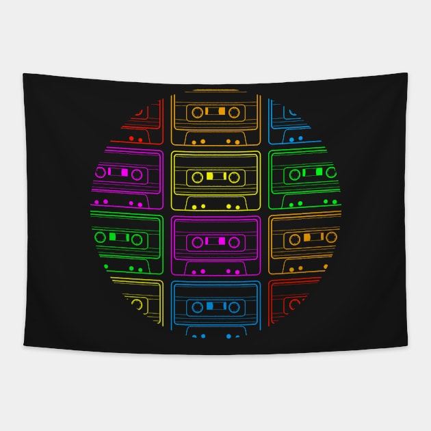 Cassettes II Tapestry by Sirenarts