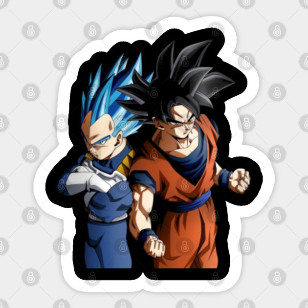 Goku Ultra Instinct And Vegeta Ssb Goku Sticker Teepublic