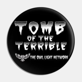 Tomb of the Terrible Logo - White Pin